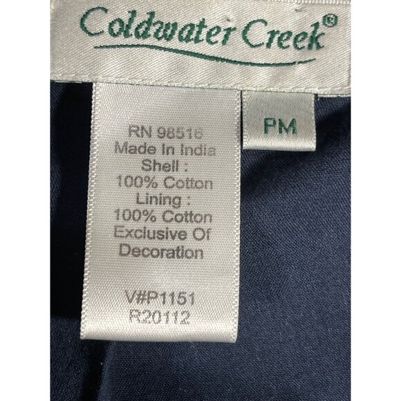 Coldwater Creek Womens Chevron Patterned Jacket PM (10-12) 100% Cotton Multicolo - Picture 6 of 7